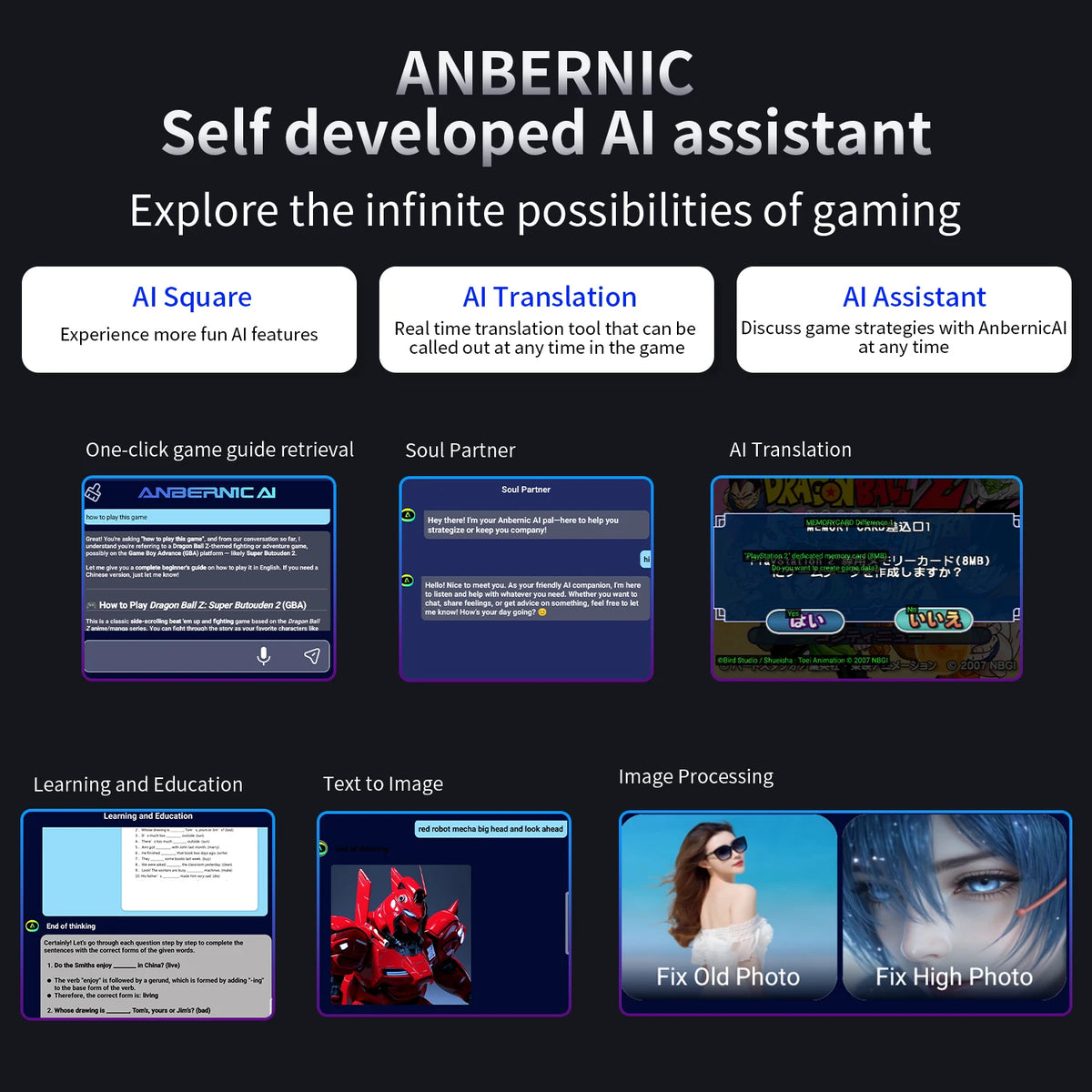Anbernic RG 477M Handheld Gaming Console - Dimensity 8300, 4.7" 120Hz, Android 14, Hall Joysticks, 5300mAh, Wi-Fi 6E