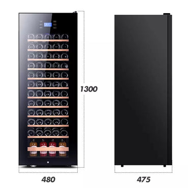 High quality 112 Bottles Residential Fridge and Freezer Combo Built-in Under Counter Beverage Wine Cooler