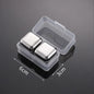 Stainless Steel Reusable Whiskey Stones - Quick-Freeze Ice Cubes with Storage Tray for Whiskey Wine Beer