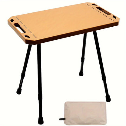 Folding Camping Table - Adjustable Height Ultra-Light Aluminum Alloy Portable Picnic Table