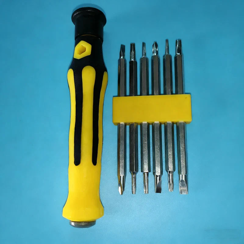12-in-1 Magnetic Precision Screwdriver Set Multi-Bit Repair Kit for Electronics Phones and Watches