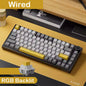 75% Hot-Swap Mechanical Gaming Keyboard, 82-Key Compact Layout, Hot-Swappable Switches, Tri-Mode 2.4GHz/Bluetooth/USB-C, RGB Backlight