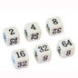 10 Pcs/set 6 Sided Multiple Dice 2 4 8 16 32 64 Funny Puzzle Game  Education Dice 15.8mm