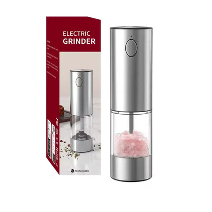 Automatic USB Rechargeable Salt & Pepper Grinder – Adjustable Ceramic Spice Mill (1 or 2-Pack)