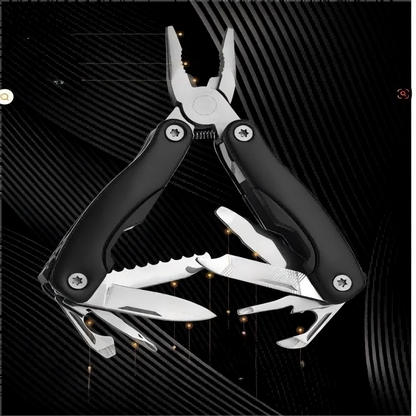 9-in-1 Stainless Steel Multi-Tool Pliers – Portable Camping & Survival Tool