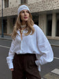 Women’s 100% Cotton Casual Shirt – Spring Summer Loose Fit Button-Down Cardigan Blouse, Solid Color Lightweight Top
