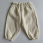 Organic Cotton Baby Pants – Soft Muslin Bloomers for Newborns & Toddlers, Elastic Mid Waist, Cute Animal & Floral Prints