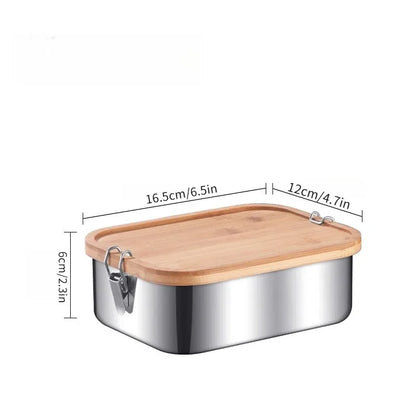 304 Stainless Steel Lunch Boxes Sealed Containers Portable Sushi Box Bento Camping Tableware Leakproof Food Carrier