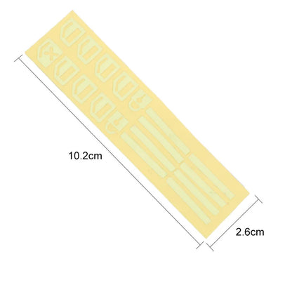 Glow-In-The-Dark Car Window Button Stickers - Luminous Switch Decals for Interior Night Visibility