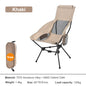 Ultralight Foldable Moon Camping Chair with Headrest, Portable Fishing & Travel Chair with Pillow and Carry Bag
