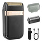 Men's Rechargeable Electric Shaver & Hair Clipper – Metal Housing, USB Fast Charge, Hypoallergenic Foil