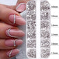 2400+ Shiny Clear Crystal Nail Rhinestones - Mixed Sizes & Shapes Flatback Gems