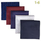 5-Pack Men's Microfiber Pocket Squares 12.6 in (32 cm) - Jacquard Woven Wedding & Formal Handkerchiefs, Assorted Patterns