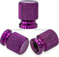 Aluminum Tire Valve Stem Caps 16 x 12mm (0.63 x 0.47 in) Universal 8mm Thread - Metal Valve Caps for Car Bike SUV Truck