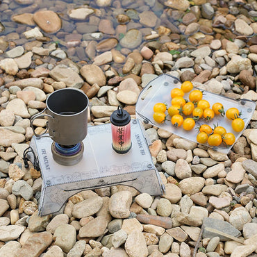 Portable PP Folding Camping Table & Tray - Ultralight Foldable Picnic Tray, Heavy-Duty Outdoor Travel Table
