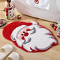 VIKAMA Cartoon Christmas Tree Wool-like Carpet Soft Anti-slip Floor Mat Entry Door Mat Festival Atmosphere Home Decoration