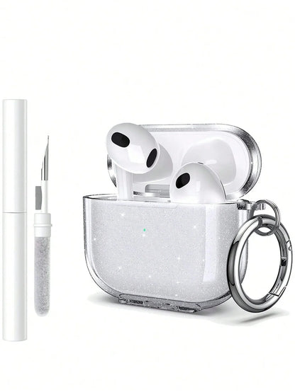 Silicone Protective Case for Wireless Earbuds Pro Series with Cleaning Kit - Compatible with Multiple Earphone Generations
