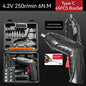 Compact Rechargeable Cordless Screwdriver — 4.2V (3.6V), 6 N·m Torque, 1300mAh, 250 RPM