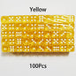 100-Pack 6-Sided Dice 14mm D6 Acrylic Rounded-Edge Transparent Dice for Board Games & DnD