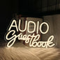 Audio Guestbook Neon Sign, Wedding Message Led Neon Wall Decor, Bedroom, Bar Party, Wedding Scene Luminous Sign Wall Lamp.