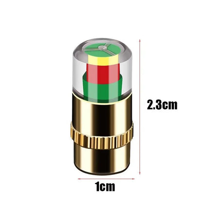 Tire Pressure Indicator Valve Caps for Car Motorcycle Bicycle (1/4/8 Pack)