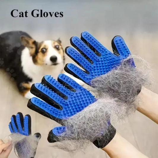 Silicone Pet Grooming Glove – Single Right-Hand Deshedding Brush & Massage Mitt for Dogs & Cats, 16×24 cm (6.3×9.4 in)