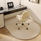 VIKAMA Study Floor Mat Computer Desk Roller Chair Swivel Chair Mat Arched Bedroom Bedside Dressing Table Carpet Home Decoration