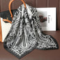 Luxury Satin Silk Square Scarf – Shawl, Hijab & Fashion Wrap 2023