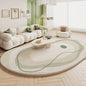VIKAMA Green Carpet Living Room Shaped Cream Style 2025 New Plush Irregular Bedroom Bedside Floor Mats Home Decoration