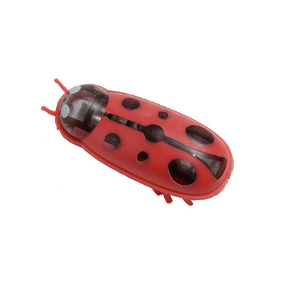 Interactive Battery Operated Bug Cat Toy for Kittens Automatic Vibration Beetle with Obstacle Avoidance