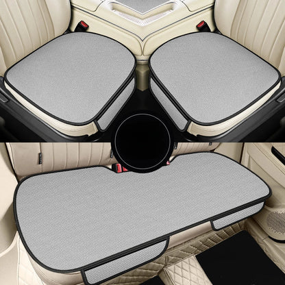 Breathable Summer Car Seat Covers - Cool Fabric 3-Piece Front & Rear Cushion Set