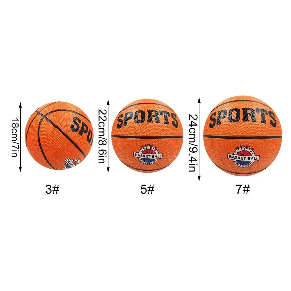 PU Leather Basketball — Wear-Resistant Indoor & Outdoor, Sizes 3/5/7