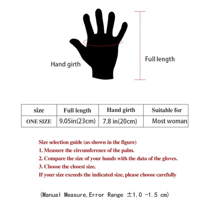 Women's Winter Plush Suede Touchscreen Gloves - Warm Driving & Cycling Mittens