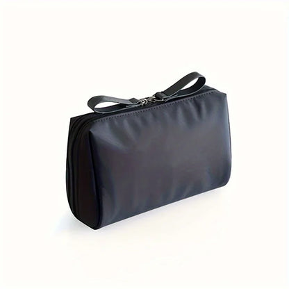 Small Solid Color Portable Makeup Bag - Waterproof Travel Cosmetic Pouch Organizer