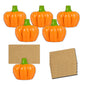 Fall Decor Gold Pumpkin Place Card Holder (Set of 6), Place Settings, Perfect for Thanksgiving Table Decor, Fall Themed Weddings