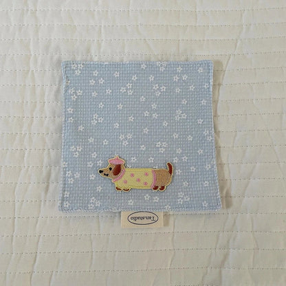 Korean Cotton Coaster Key Storage Jewellery Mat Double-sided Thickened Fabric Sweet Drawstring Portable Accessories  Cafe