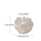 Ceramic Coral Vase Beige Matte, Nordic Tabletop Centerpiece for Pampas Grass & Flowers