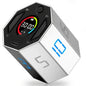 Pomodoro Flip Cube Timer - Magnetic Digital Visual Timer, Rechargeable USB-C, Silent Alarm for Study & Office Productivity