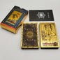 Gold Foil Tarot Plastic Cards Rose Pink Oracle Waterproof Card Deck Mysterious Board Game Divination Cards