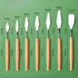 7Pcs Stainless Steel Palette Knife Set - Mixing, Scraping, and Painting Tools for Artists