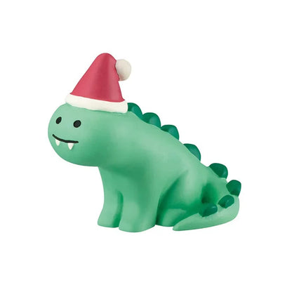 Zakka Figures Christma Janpese Creative Exquisite Matte Christmas Resin Small Decoration Swan Puff Ukulele Sled Sofa Reindeer