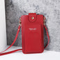 Solid Color Minimalist Shoulder Crossbody Phone Bag – Women's Card & Driver's License Wallet