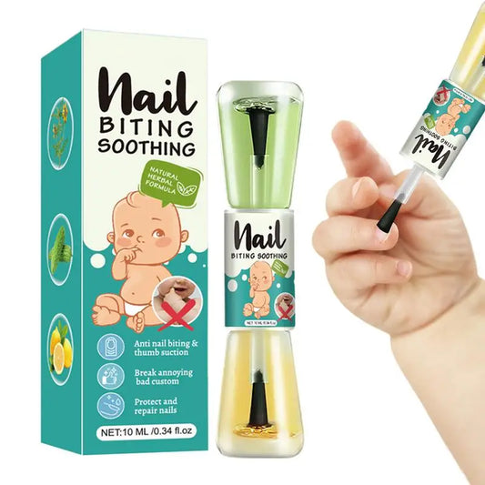 10ml Anti-Biting Nail Polish for Kids & Teens — Bitter Taste Nail Biting Deterrent with Natural Plant Extracts