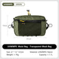 1.1L (37 fl oz) Ultralight Waterproof Waist Pack - Multi-Pocket Fanny Pack for Running Cycling Hiking