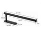 Self-Adhesive Stainless Steel Toilet Paper Holder Matte Black – No-Drill Wall Mount