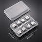 Stainless Steel Reusable Whiskey Stones - Quick-Freeze Ice Cubes with Storage Tray for Whiskey Wine Beer