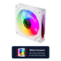 Infinite Mirror ARGB 120mm (4.72 in) PWM PC Case Fan — 5V 3-Pin ARGB & 12V 4-Pin PWM, 800–2000 RPM, Hydro Bearing