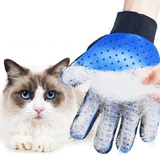 Multicolor Silicone Pet Grooming Gloves for Cats and Dogs – Reusable Hair Removal Mitt