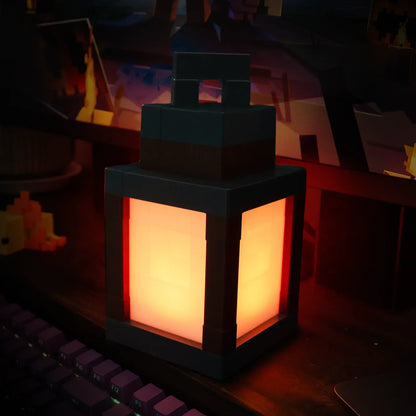 Pixel LED Night Light Portable Lantern – 16-Color Rechargeable Tabletop Lamp with Remote
