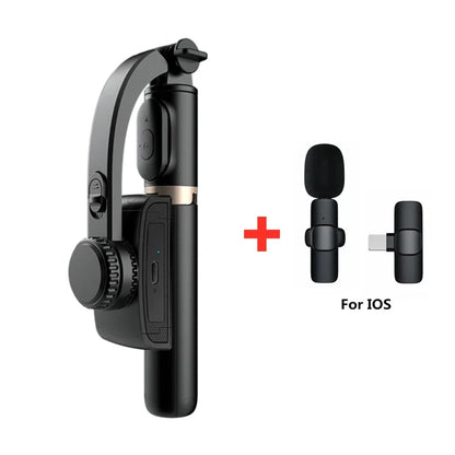 Roreta 2024 NEW Gimbal Stabilizer Selfie Stick Foldable Wireless Tripod with Bluetooth Shutter Monopod for IOS Android